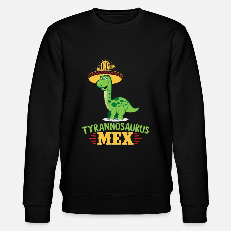 Dinosaurier - Stanley/Stella Unisex Bio-Sweatshirt CHANGER  - Schwarz