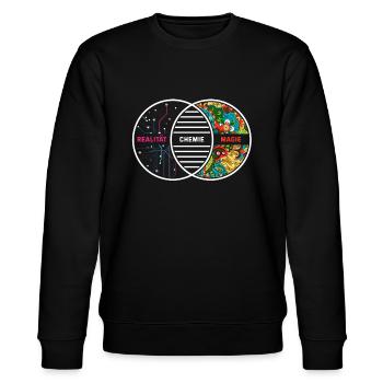 Chemie - Stanley/Stella Unisex Bio-Sweatshirt CHANGER  - Schwarz - Vorne - Nik (191cm) & Marisol (170cm)