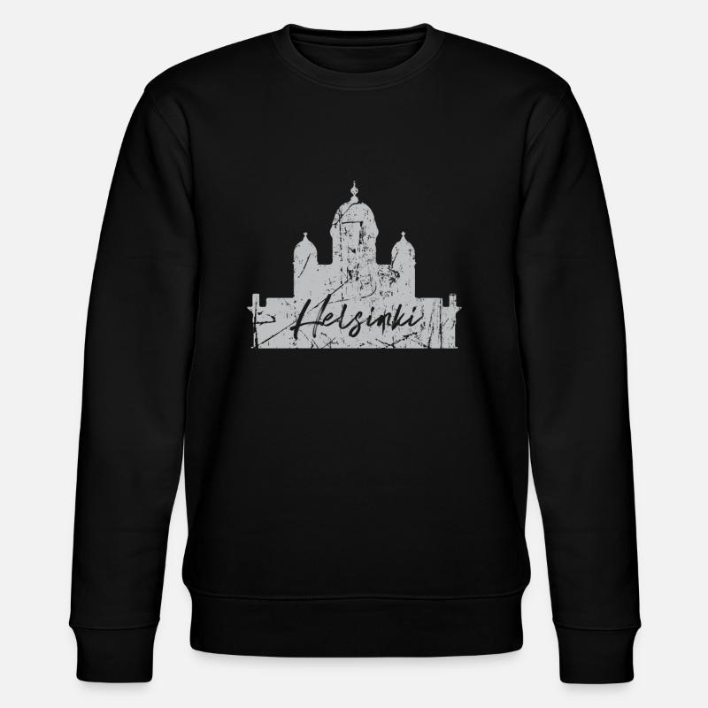 Helsinki - Stanley/Stella Unisex Bio-Sweatshirt CHANGER  - Schwarz