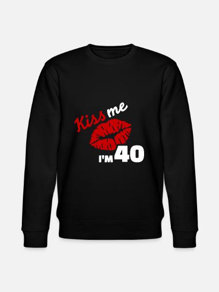 40th birthday - Stanley/Stella CHANGER Unisex Organic Sweatshirt - black