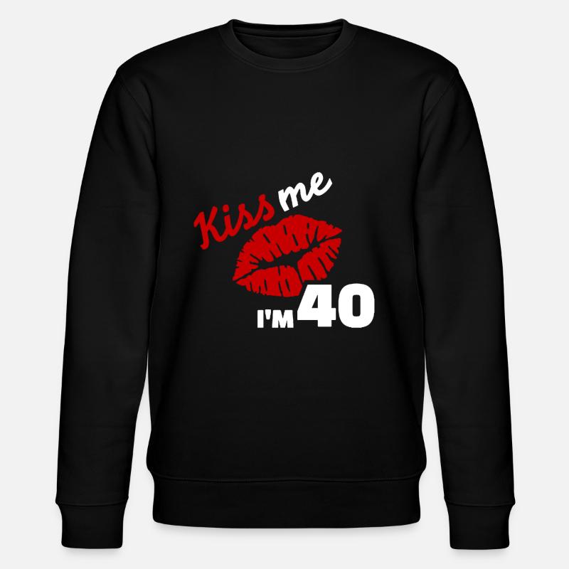 40th birthday - Stanley/Stella CHANGER Unisex Organic Sweatshirt - black