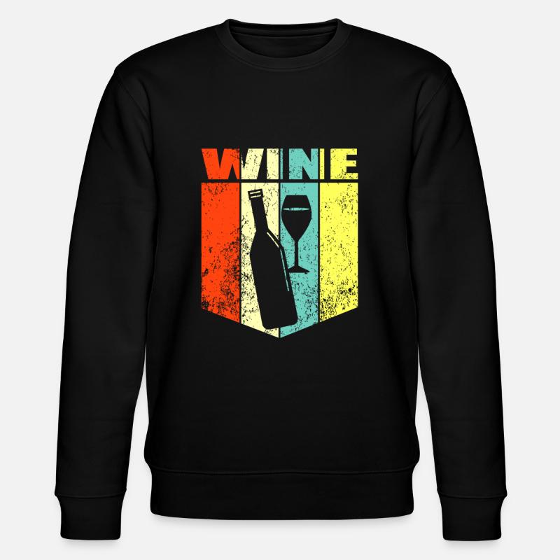 Wein - Stanley/Stella Unisex Bio-Sweatshirt CHANGER  - Schwarz