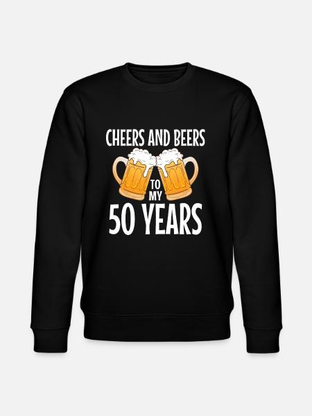 50th birthday - Stanley/Stella CHANGER Unisex Organic Sweatshirt - black