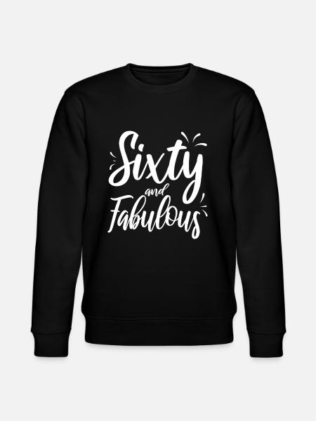 60th birthday - Stanley/Stella CHANGER Unisex Organic Sweatshirt - black