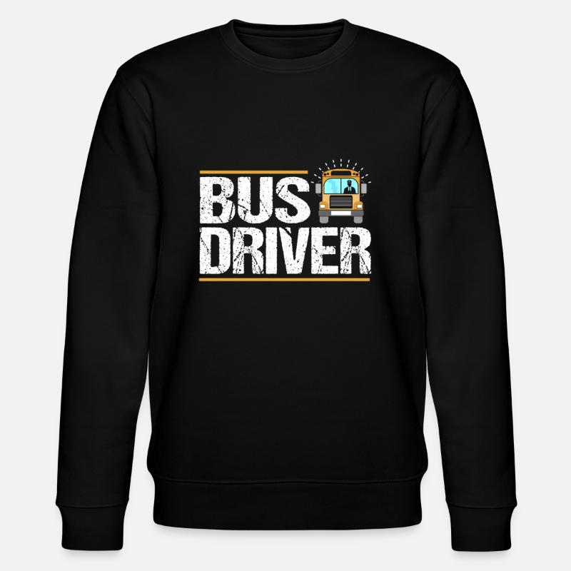 bus driver - Stanley/Stella CHANGER Unisex Organic Sweatshirt - black