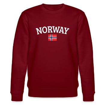 Norvège Scandinavie cadeau Oslo - Sweat bio CHANGER Stanley/Stella Unisexe - bordeaux - Devant - Nik (191cm) & Marisol (170cm)