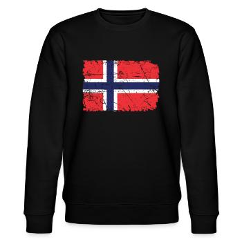 Norwegen - Stanley/Stella Unisex Bio-Sweatshirt CHANGER  - Schwarz - Vorne - Nik (191cm) & Marisol (170cm)