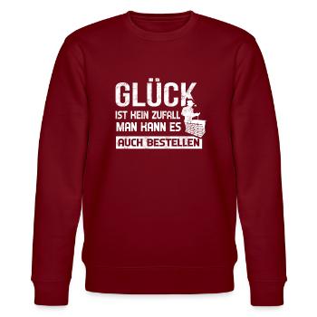 Schornsteinfeger - Stanley/Stella Unisex Bio-Sweatshirt CHANGER  - Burgunderrot - Vorne - Nik (191cm) & Marisol (170cm)