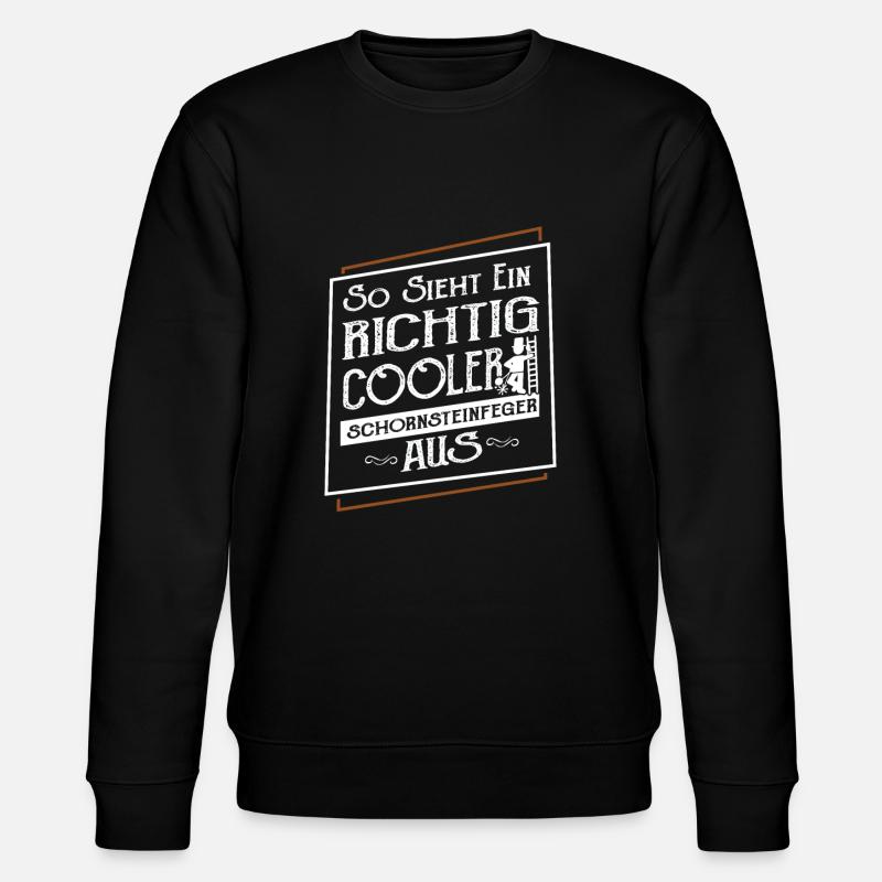 Schornsteinfeger - Stanley/Stella Unisex Bio-Sweatshirt CHANGER  - Schwarz