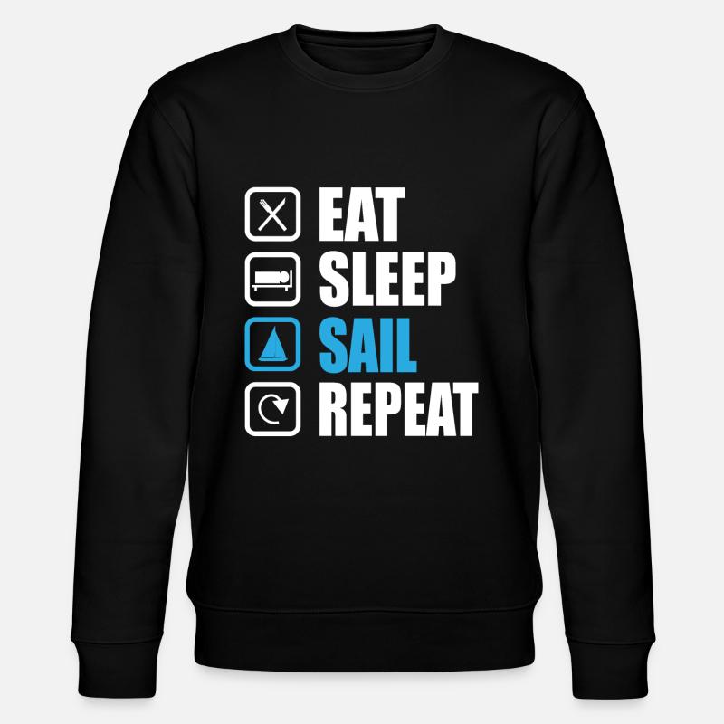 sail - Stanley/Stella CHANGER Unisex Organic Sweatshirt - black