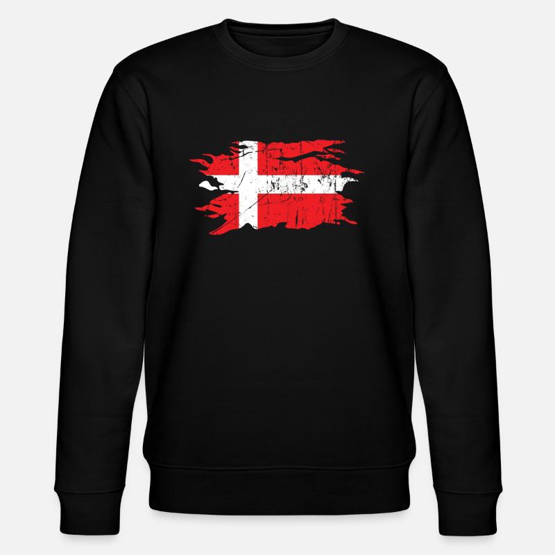 Dänemark - Stanley/Stella Unisex Bio-Sweatshirt CHANGER  - Schwarz