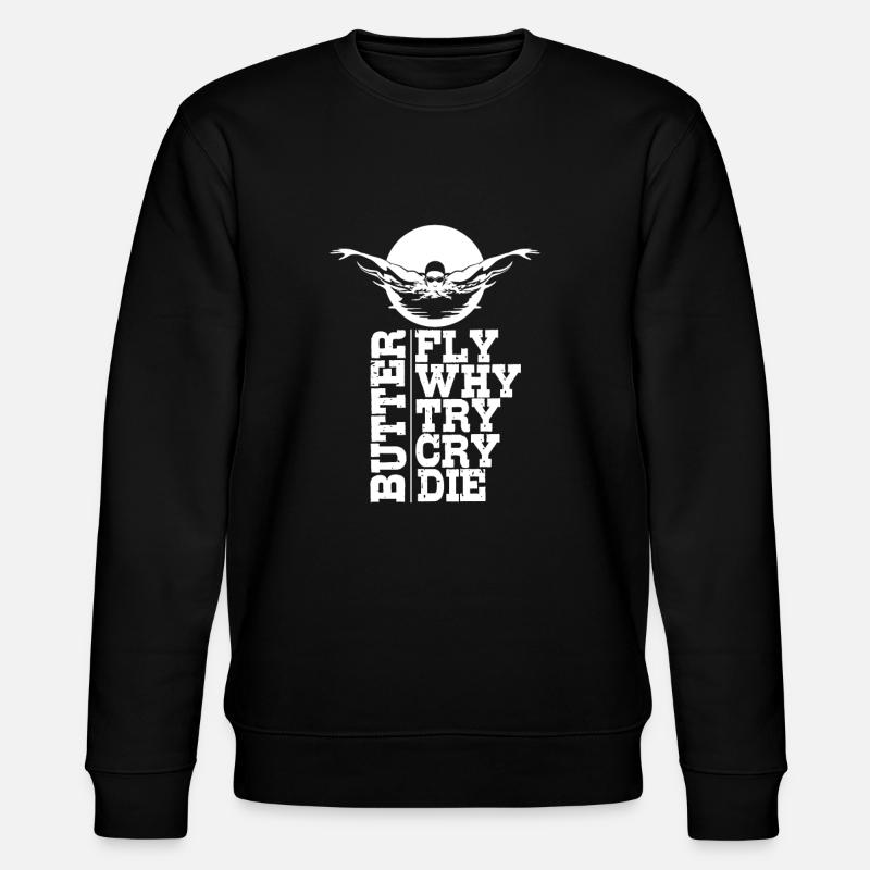 Schwimmen - Stanley/Stella Unisex Bio-Sweatshirt CHANGER  - Schwarz