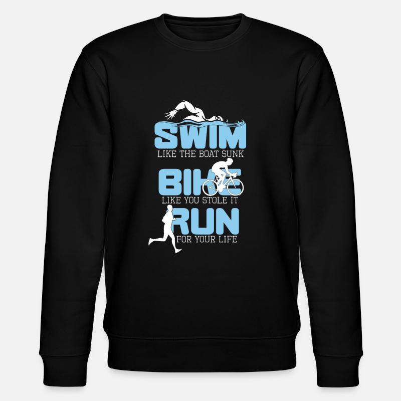 Triathlon - Sweat bio CHANGER Stanley/Stella Unisexe - noir