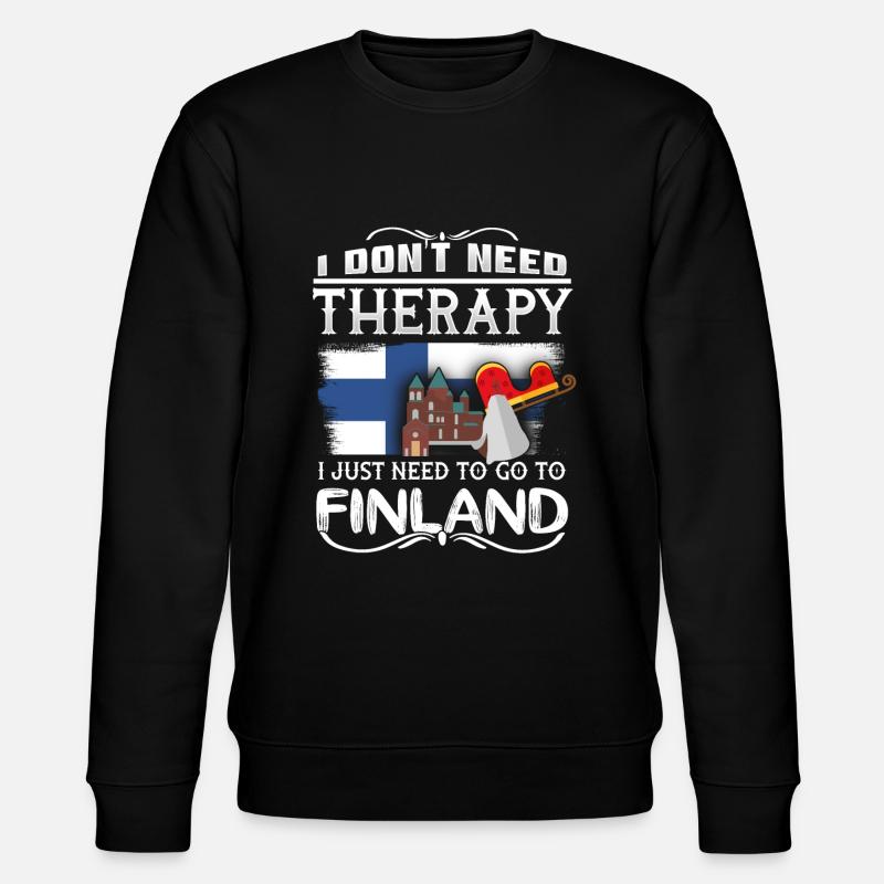 Finnland - Stanley/Stella Unisex Bio-Sweatshirt CHANGER  - Schwarz