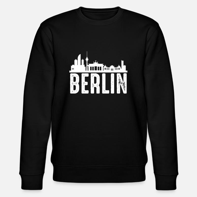Berlin - Stanley/Stella Unisex Bio-Sweatshirt CHANGER  - Schwarz