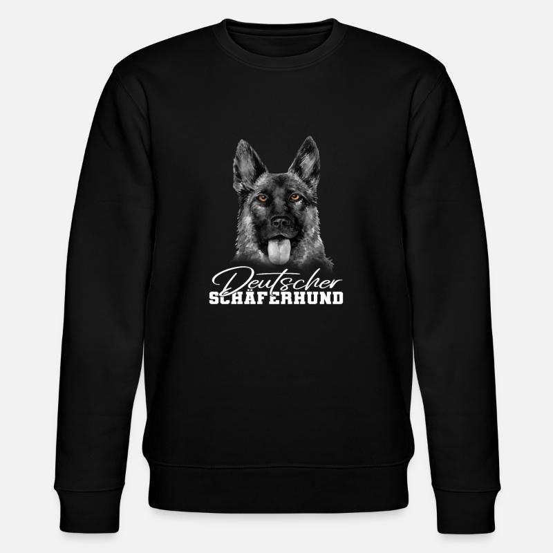 German shepherd dog - Stanley/Stella CHANGER Unisex Organic Sweatshirt - black
