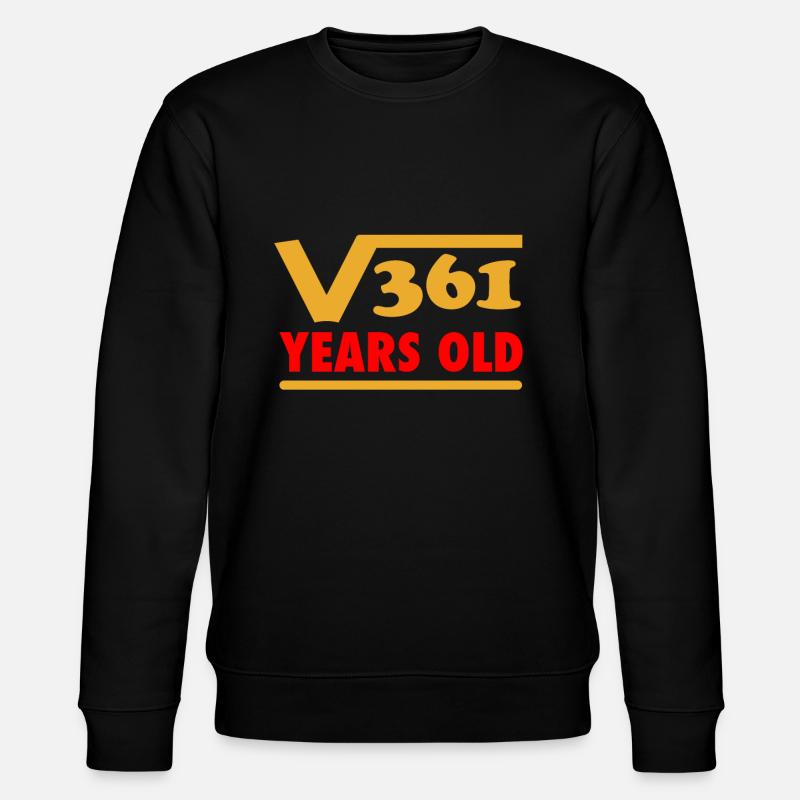 19th birthday - Stanley/Stella CHANGER Unisex Organic Sweatshirt - black