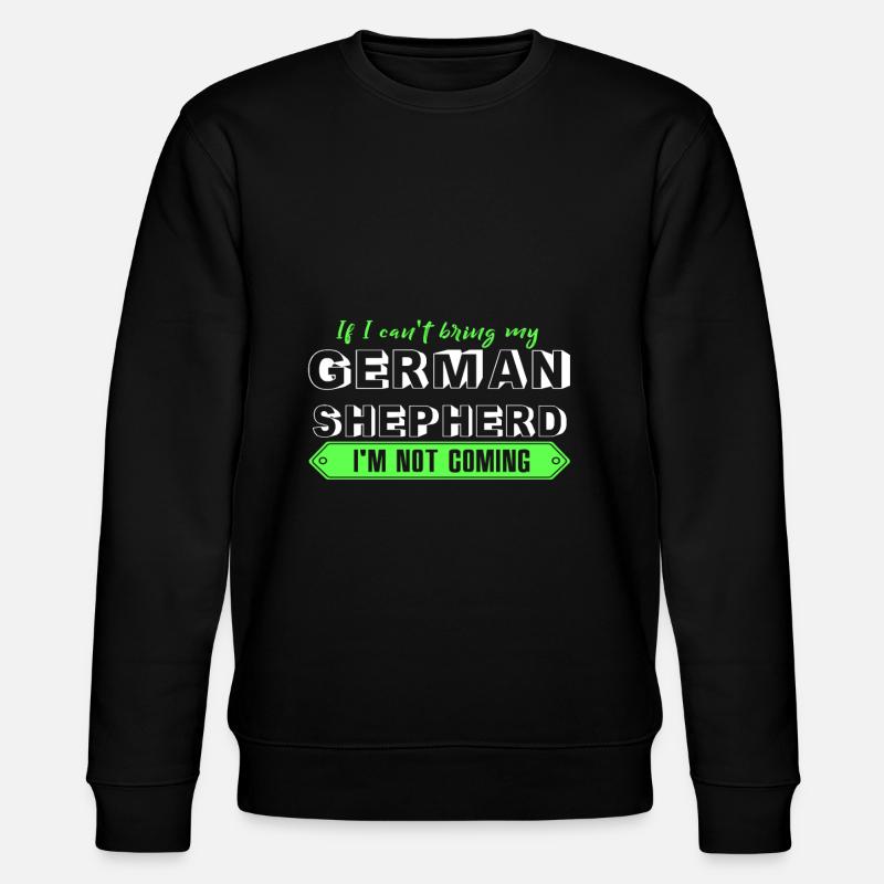 German shepherd dog - Stanley/Stella CHANGER Unisex Organic Sweatshirt - black