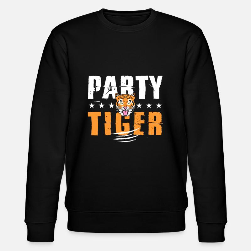Tiger - Stanley/Stella Unisex Bio-Sweatshirt CHANGER  - Schwarz