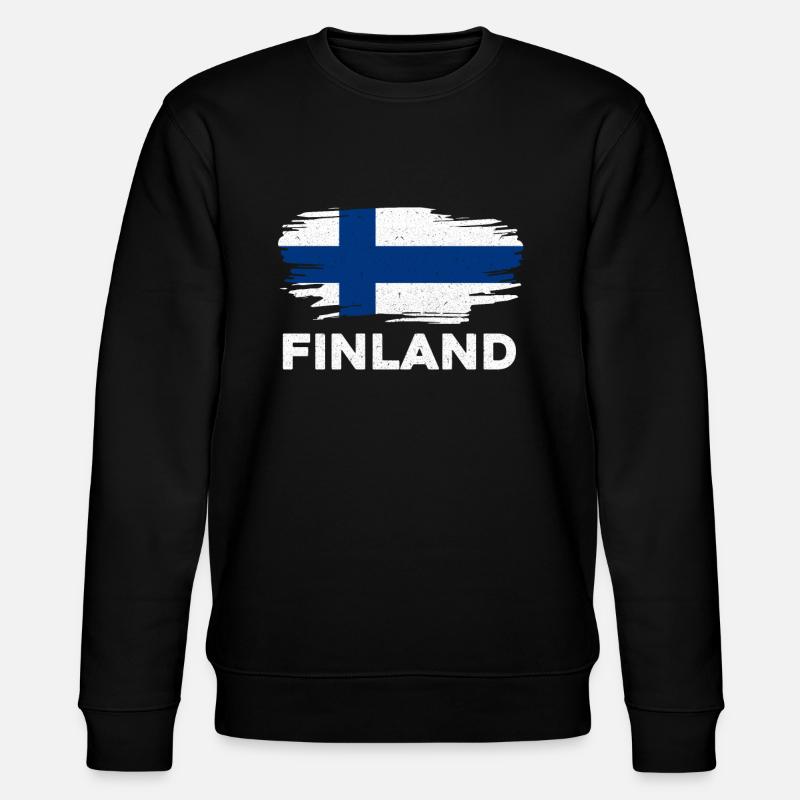 Finnland - Stanley/Stella Unisex Bio-Sweatshirt CHANGER  - Schwarz