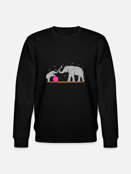 Elefant - Stanley/Stella Unisex Bio-Sweatshirt CHANGER - Schwarz