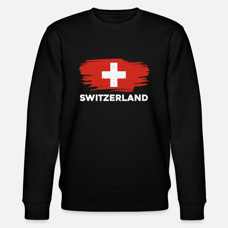 Schweiz - Stanley/Stella CHANGER Unisex Organic Sweatshirt - black