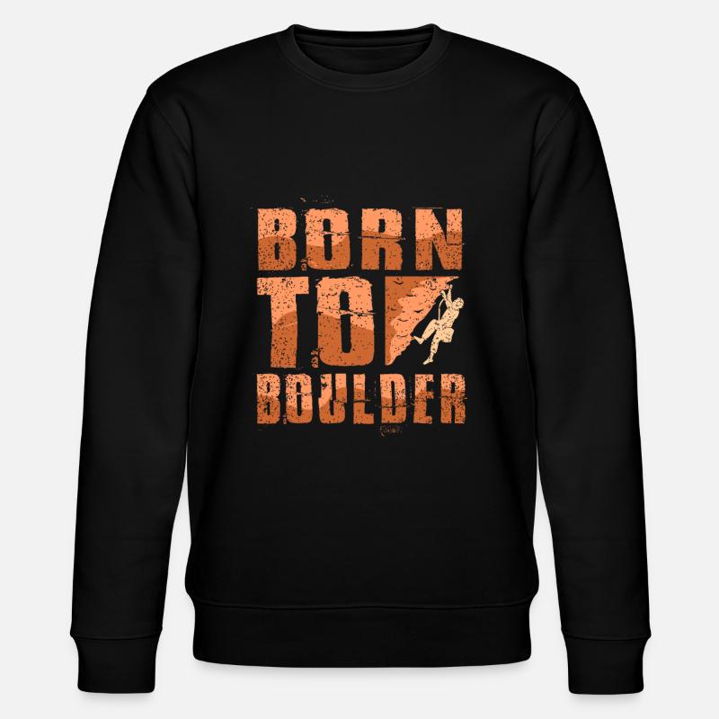 Bouldern - Stanley/Stella Unisex Bio-Sweatshirt CHANGER  - Schwarz