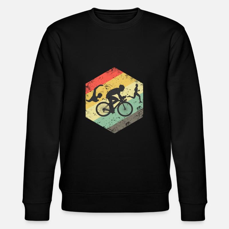Triathlon Triathlet Geschenk Geschenkidee - Stanley/Stella CHANGER Unisex Organic Sweatshirt - black