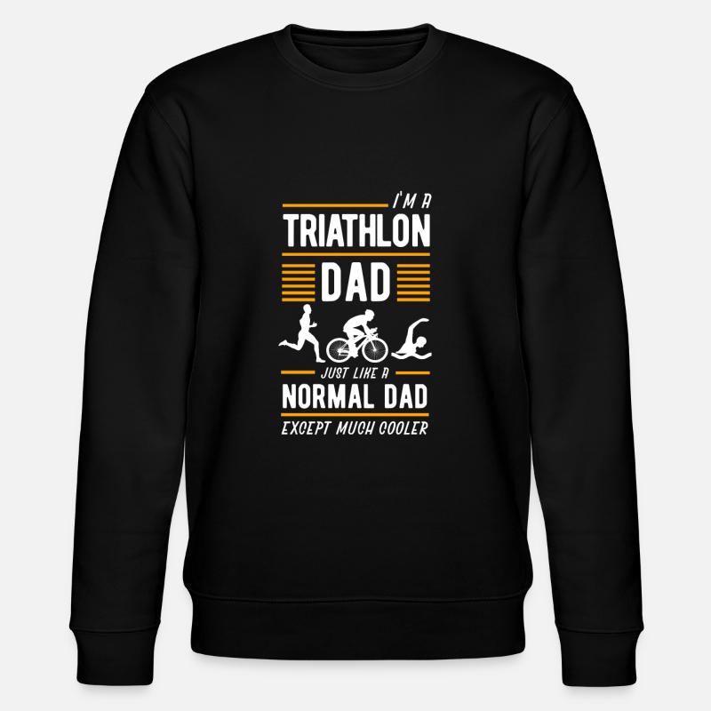 Triathlon Triathlet Geschenk Geschenkidee - Stanley/Stella CHANGER Unisex Organic Sweatshirt - black