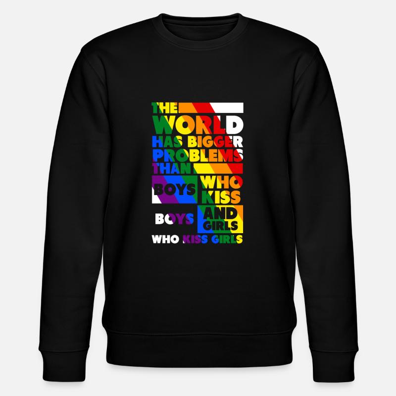 LGBT - Stanley/Stella Unisex Bio-Sweatshirt CHANGER  - Schwarz