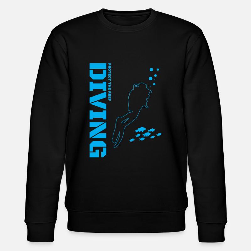 dive - Stanley/Stella CHANGER Unisex Organic Sweatshirt - black