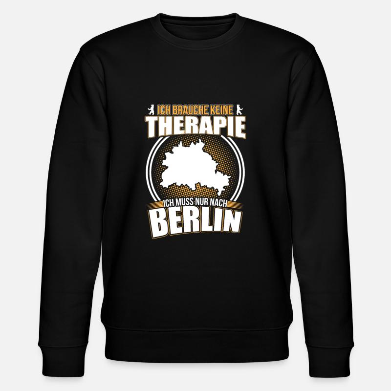 Berlin - Stanley/Stella Unisex Bio-Sweatshirt CHANGER  - Schwarz