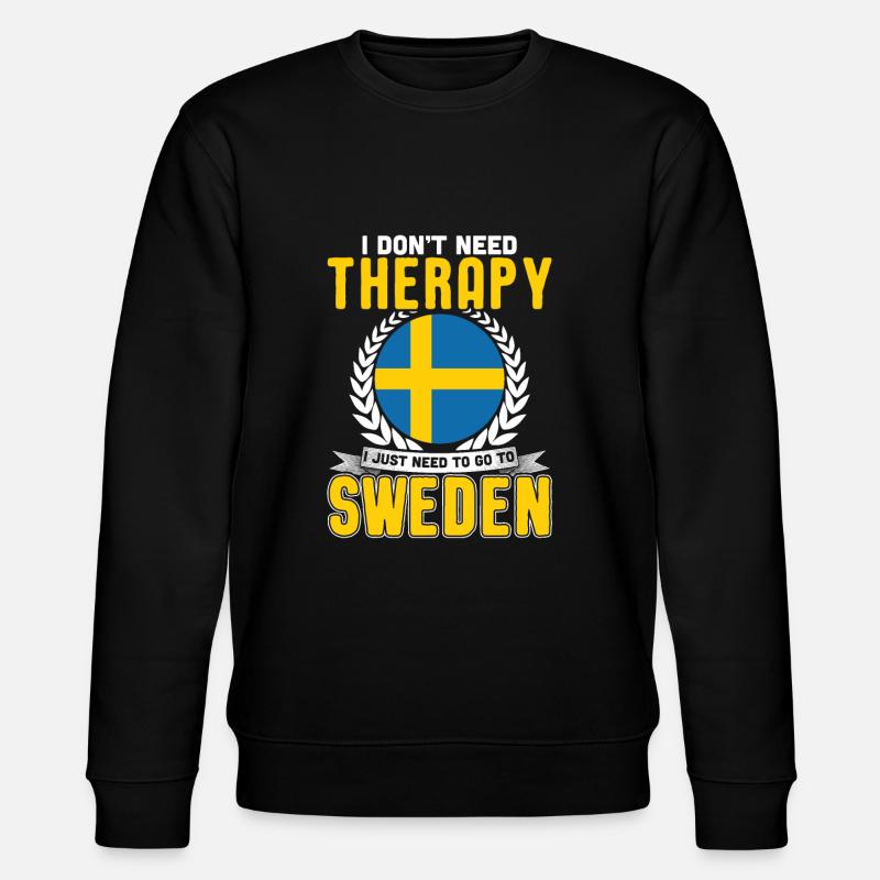 Schweden - Stanley/Stella Unisex Bio-Sweatshirt CHANGER  - Schwarz