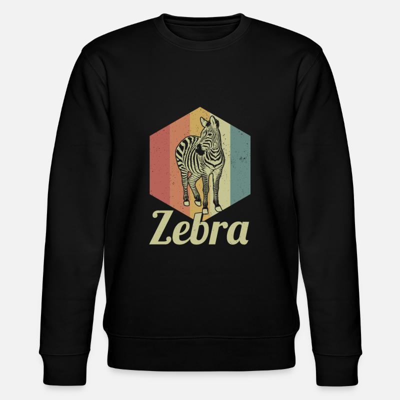 Zebra - Stanley/Stella Unisex Bio-Sweatshirt CHANGER  - Schwarz