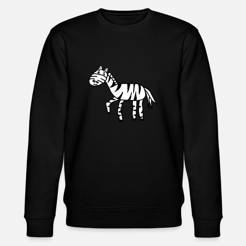 Zebra - Stanley/Stella Unisex Bio-Sweatshirt CHANGER  - Schwarz