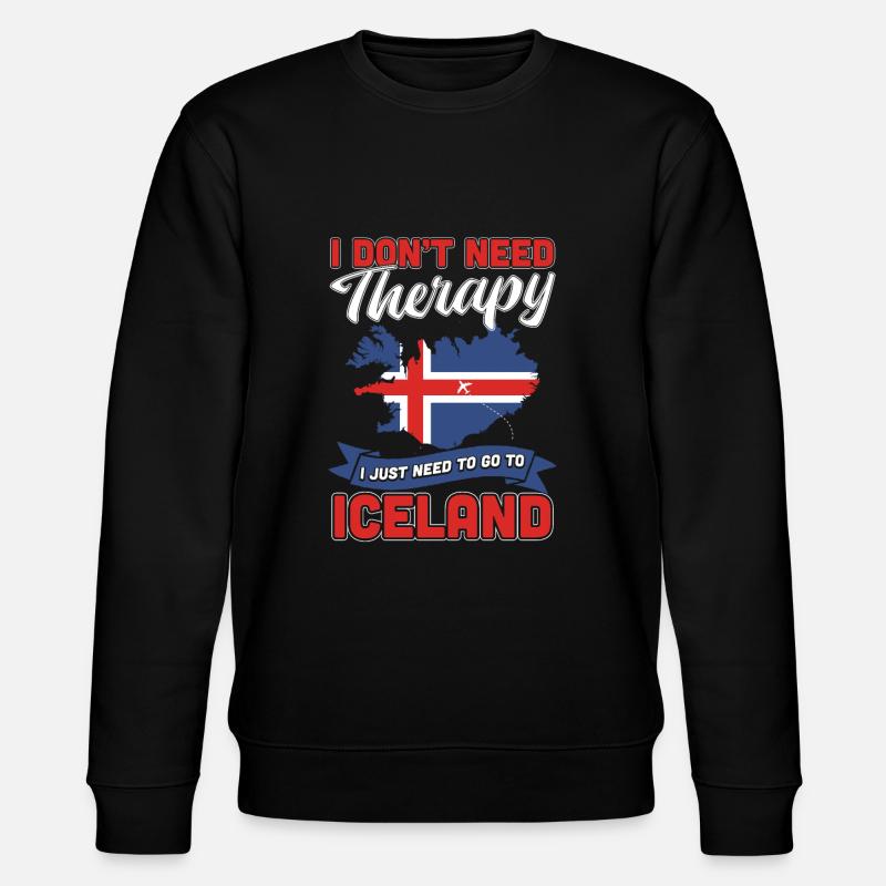 Iceland - Stanley/Stella CHANGER Unisex Organic Sweatshirt - black