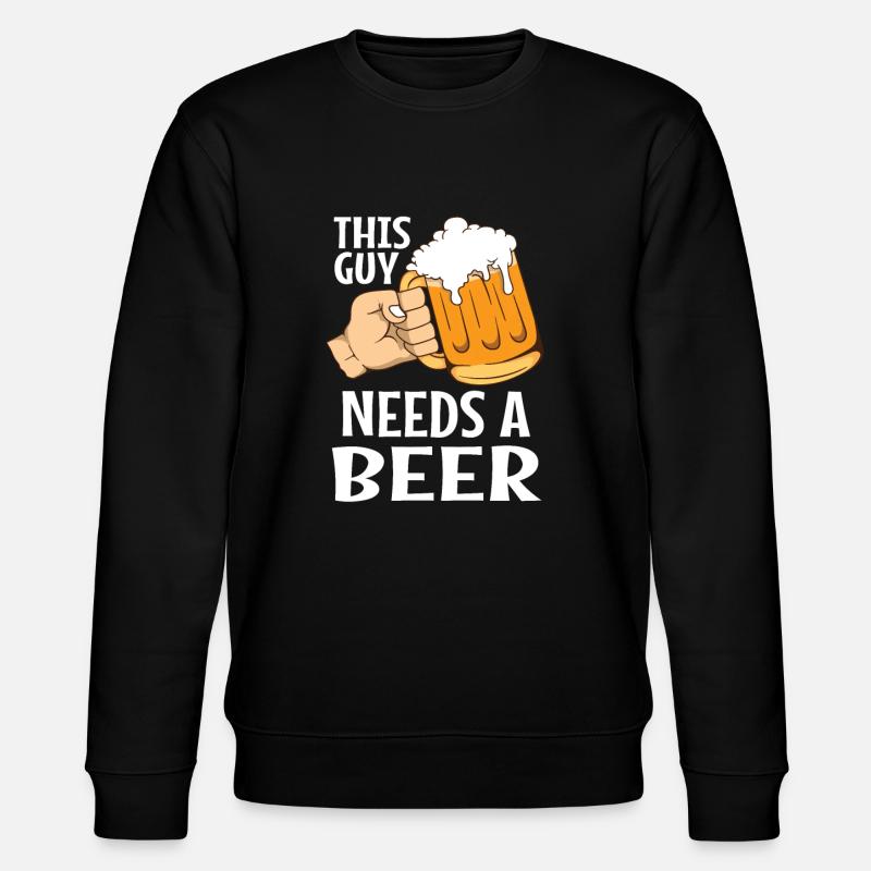 beer - Stanley/Stella CHANGER Unisex Organic Sweatshirt - black