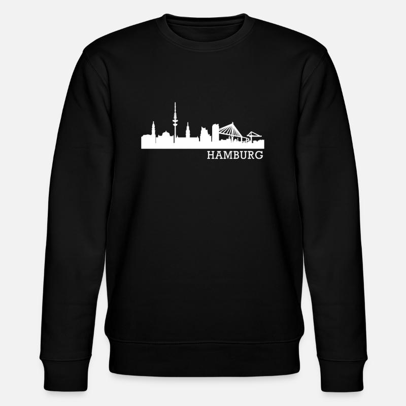 Hamburg - Stanley/Stella Unisex Bio-Sweatshirt CHANGER  - Schwarz