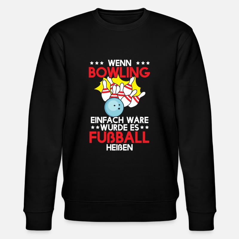 Bowling - Stanley/Stella Unisex Bio-Sweatshirt CHANGER - Schwarz