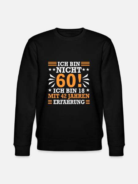 60th birthday - Stanley/Stella CHANGER Unisex Organic Sweatshirt - black