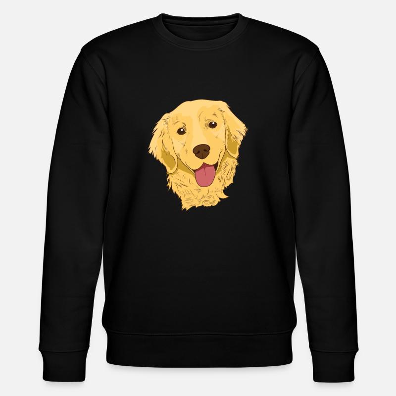 Golden Retriever - Stanley/Stella Unisex Bio-Sweatshirt CHANGER  - Schwarz