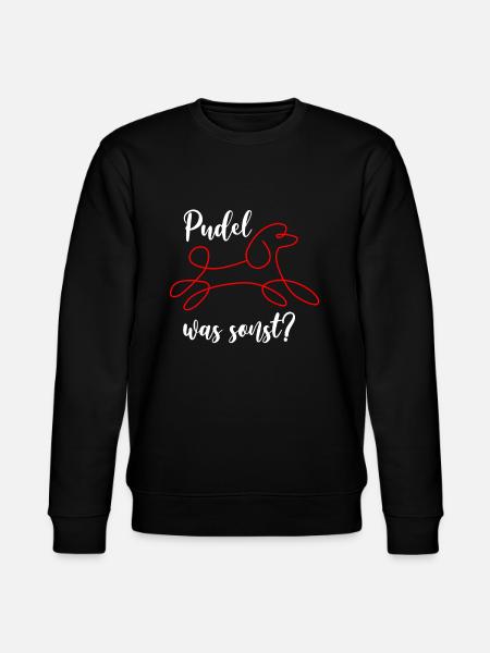 poodle - Stanley/Stella CHANGER Unisex Organic Sweatshirt - black