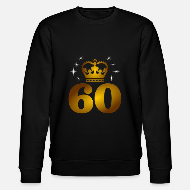 60th birthday - Stanley/Stella CHANGER Unisex Organic Sweatshirt - black