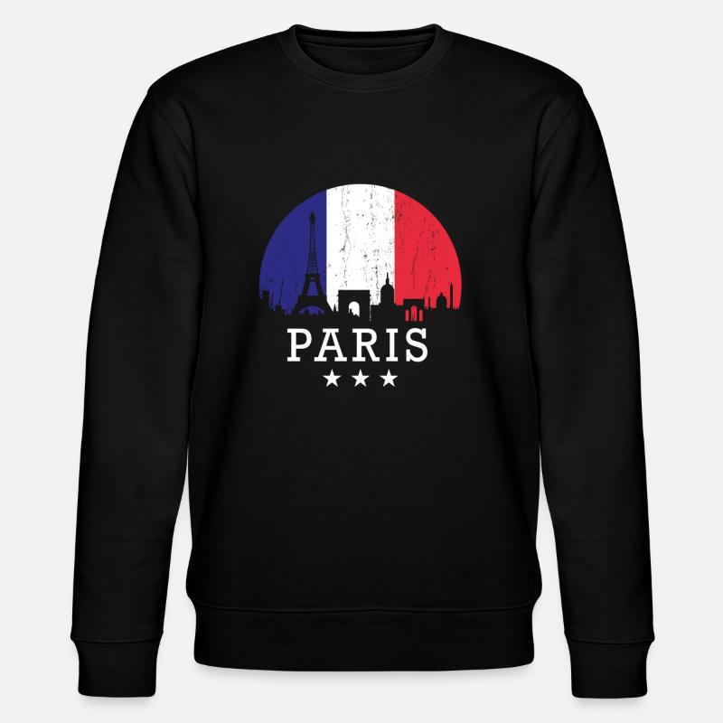 Paris - Stanley/Stella Unisex Bio-Sweatshirt CHANGER  - Schwarz