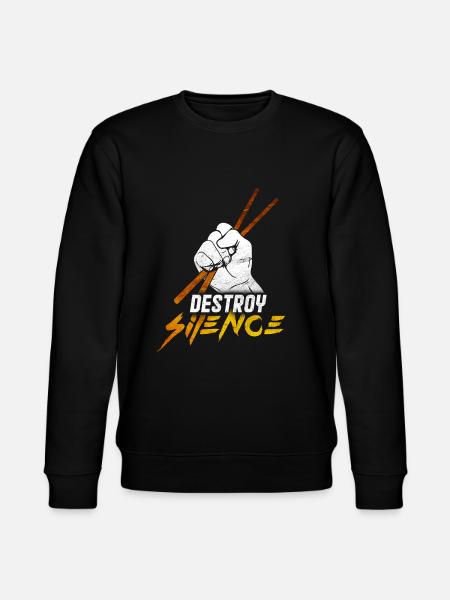 Drums - Stanley/Stella CHANGER Unisex Organic Sweatshirt - black