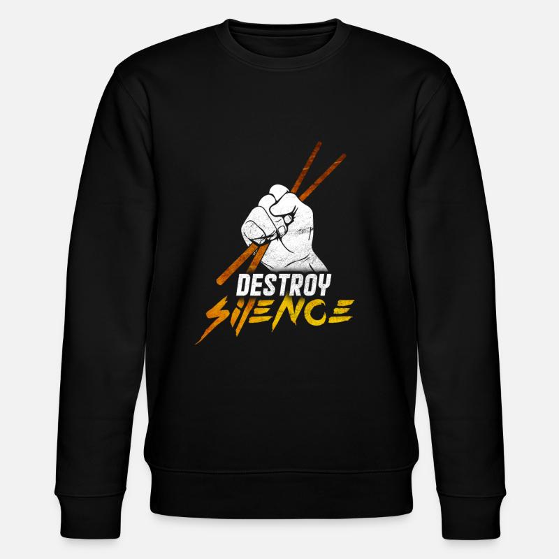 Drums - Stanley/Stella CHANGER Unisex Organic Sweatshirt - black