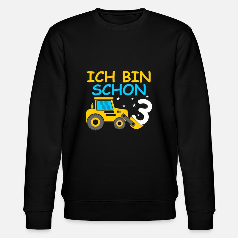 3rd birthday - Stanley/Stella CHANGER Unisex Organic Sweatshirt - black