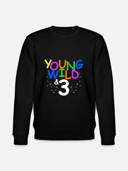 3rd birthday - Stanley/Stella CHANGER Unisex Organic Sweatshirt - black