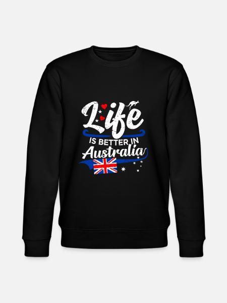 Australien - Stanley/Stella Unisex Bio-Sweatshirt CHANGER - Schwarz