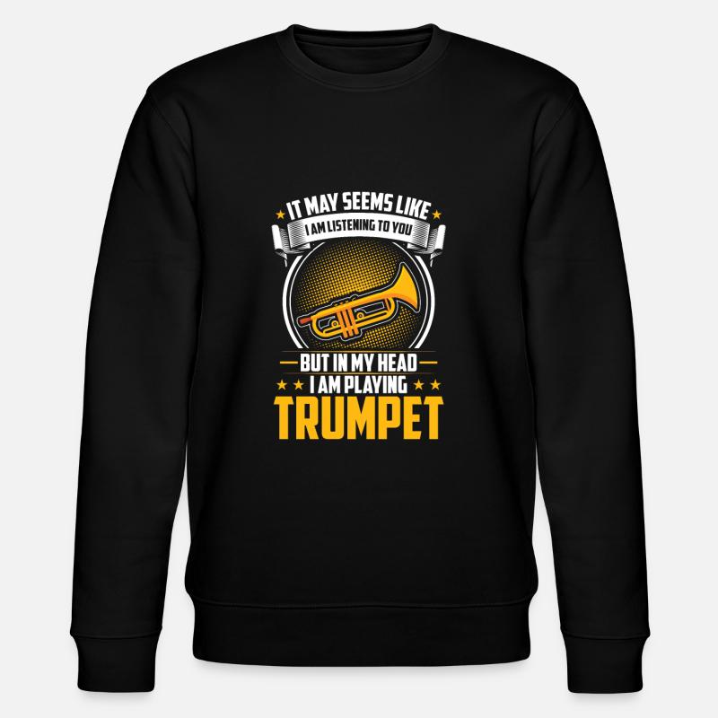 Trompete - Stanley/Stella Unisex Bio-Sweatshirt CHANGER  - Schwarz